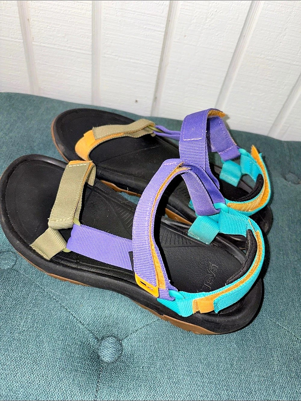 Teva Original Universal Women's Sport Sandals in Black & Purple US 10